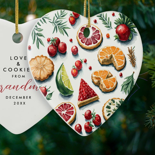 Adorno De Cerámica Navidades Rojos Y Verdes Cuidados Cookies Patrón H (Subido por el creador)