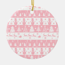 Adorno De Cerámica Navidades rosados lindo Regalos de invierno
