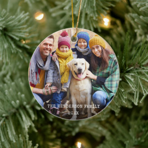 Adorno De Cerámica Navidades rusos fotografían "Copos de nieve rojos"