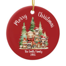 Navidades RÚSTICOS ANIMALES DE WOODLAND