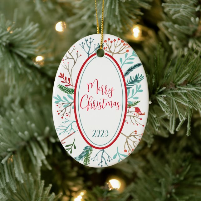 Adorno De Cerámica Navidades Rústicos Naturales (Árbol)