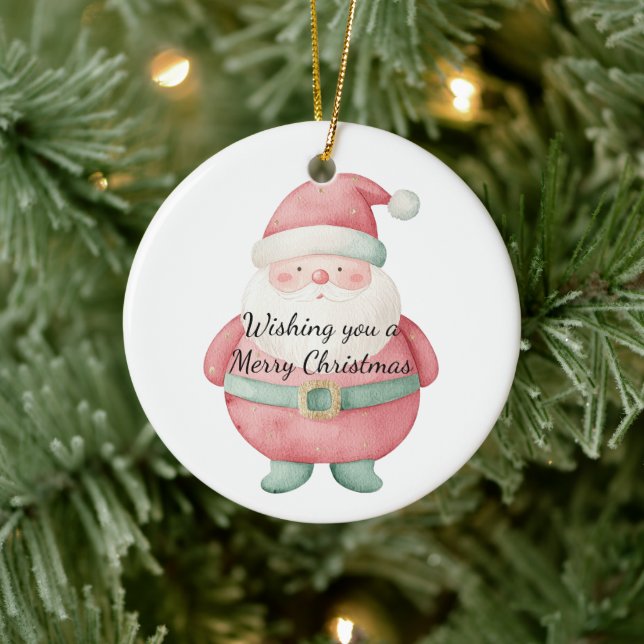 Adorno De Cerámica Navidades Santa Claus (Árbol)