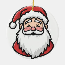Adorno De Cerámica Navidades Santa Ornament