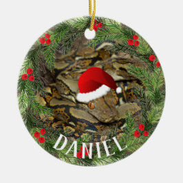 Adorno De Cerámica Navidades serpientes