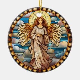 Adorno De Cerámica Navidades Seted Glass Angel