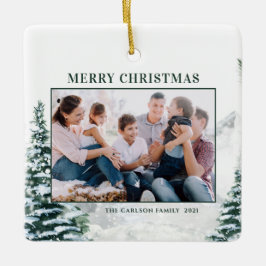 Adorno De Cerámica Navidades Snowy Navidades de Woodland Foto