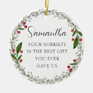 Adorno De Cerámica Navidades sobrios del hito Personalizado clásico S