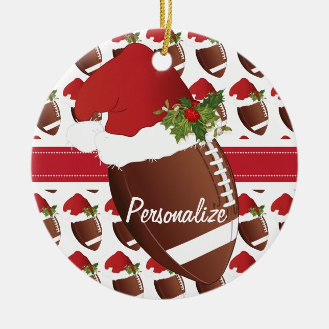 Adorno De Cerámica Navidades Sombrero deportivo (Frente)