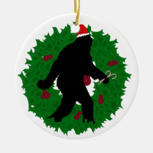 Adorno De Cerámica Navidades Squatchin'