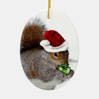 Adorno De Cerámica Navidades Squirrel