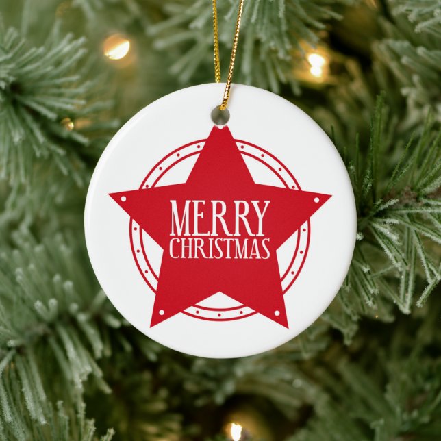 Adorno De Cerámica Navidades Star Ornament (Árbol)