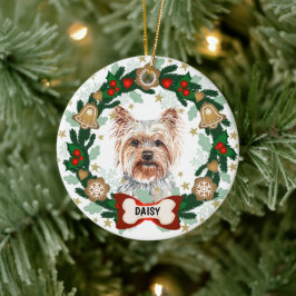 Adorno De Cerámica Navidades Terribles de Yorkshire Cookie Wreath