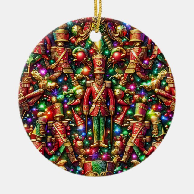 Adorno De Cerámica NAVIDADES ~ Tin Soldiers del siglo XIX ~ (Frente)