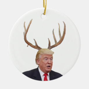 Adorno De Cerámica Navidades Trump: Sr. Presidente venado