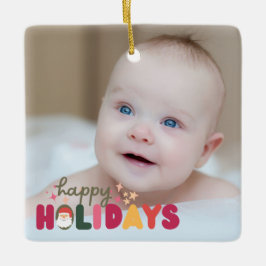 Adorno De Cerámica Navidades vacaciones coloridas y modernas