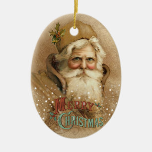 Adorno De Cerámica Navidades Viejo Mundo Santa 2