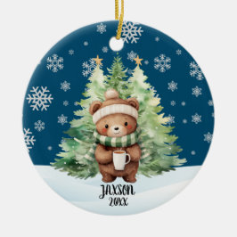 ADORNO DE CERÁMICA NAVIDADES WOODLAND BEAR