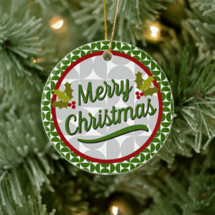 Adorno De Cerámica Navidades y Hanukkah