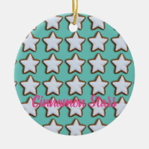 Adorno De Cerámica Navidades y navidades del patrón de las cookies de