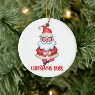 Adorno De Cerámica Navidades Zen Santa Ornament