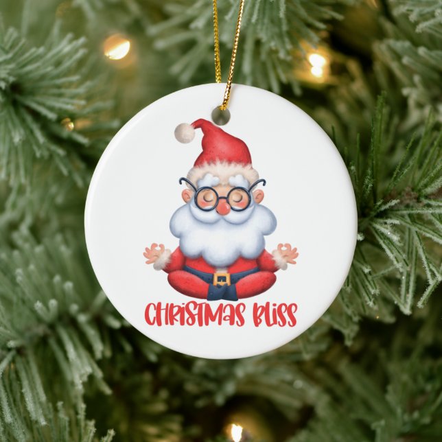 Adorno De Cerámica Navidades Zen Santa Ornament (Árbol)