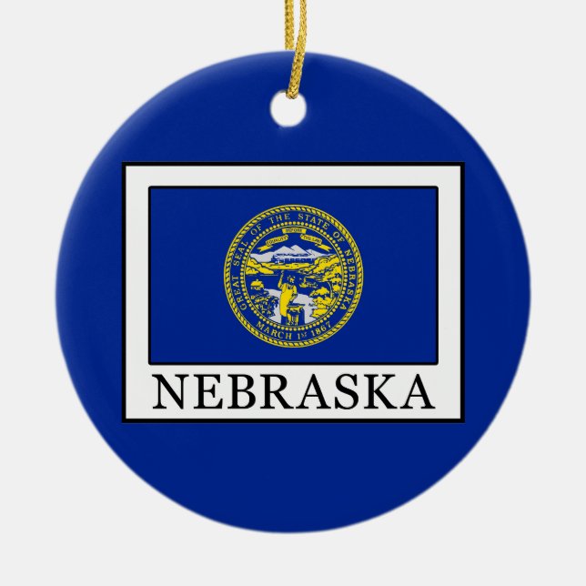 Adorno De Cerámica Nebraska (Frente)
