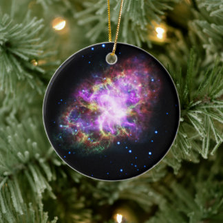 Adorno De Cerámica Nebulosa de cangrejo Supernova Compuesto de hubble