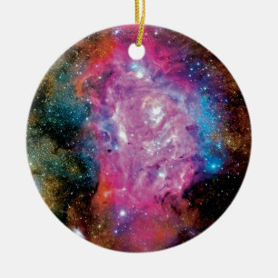 Adorno De Cerámica Nebulosa de Emisión de Laguna Nube Interestelar Fo