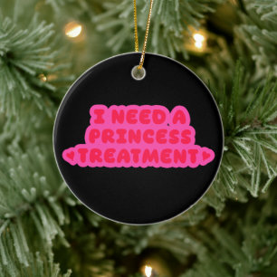 Adorno De Cerámica Necesito un tratamiento de princesa