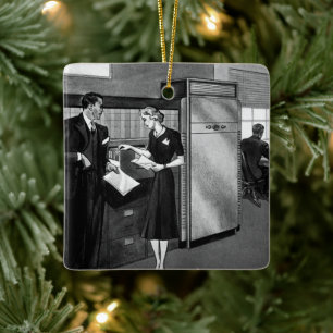 Adorno De Cerámica Negocio Antiguo, Oficinas Ejecutivas de Empresario