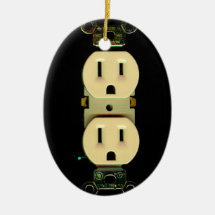 Adorno De Cerámica Negocio eléctrico de los electricistas del mercado