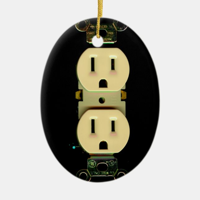 Adorno De Cerámica Negocio eléctrico de los electricistas del mercado (Frente)