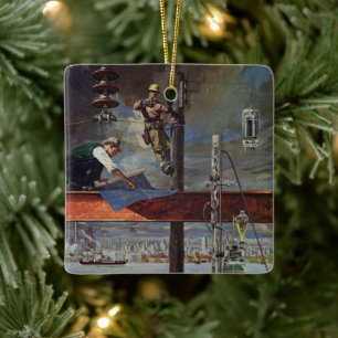 Adorno De Cerámica Negocios Antiguos, Arquitectos y Construcción