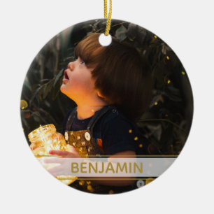 Adorno De Cerámica Negro y oro con Navidades de imágenes