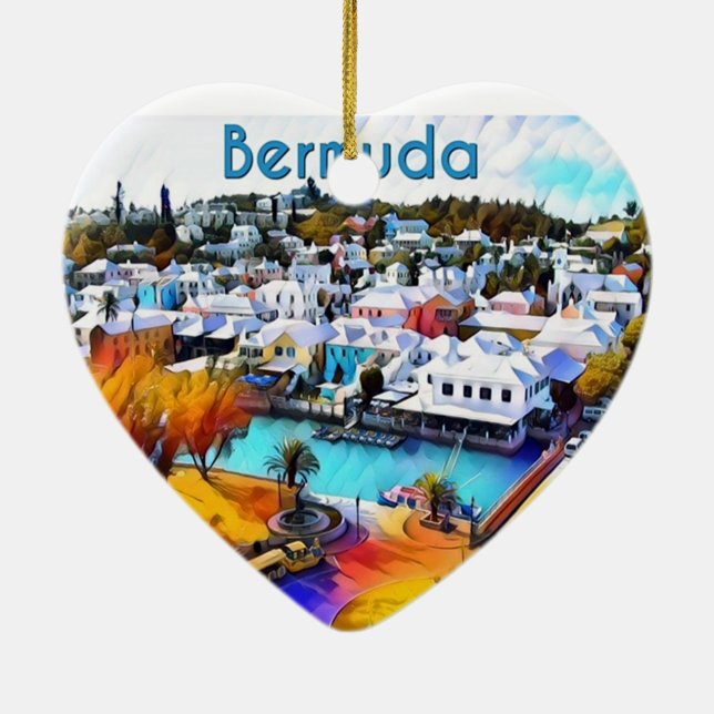 Adorno De Cerámica Neon Pop Bermuda (Atrás)