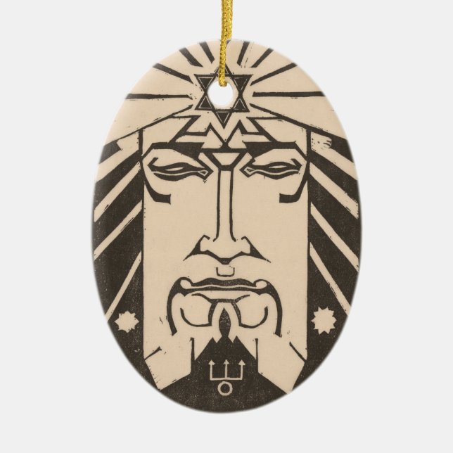 Adorno De Cerámica Neptuno Poseidón Dios del Mar Mitología Griega (Frente)