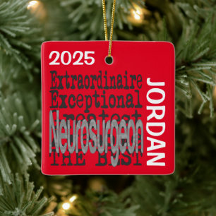 Adorno De Cerámica Neurocirujano Extraordinario PERSONALIZADO