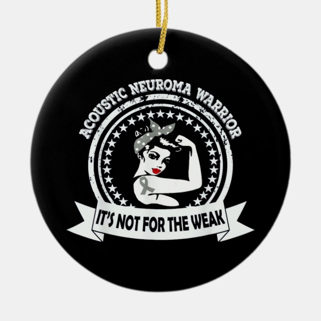 Adorno De Cerámica Neuroma acústica inquebrantable (Frente)