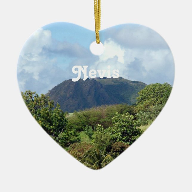 Adorno De Cerámica Nevis ajardina (Frente)