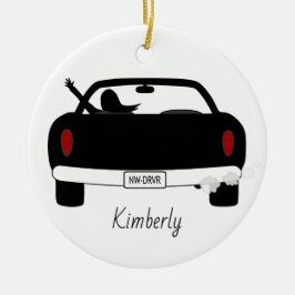 Adorno De Cerámica New Driver Female Personalized