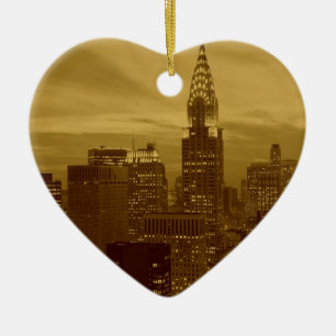 Adorno De Cerámica New York Manhattan