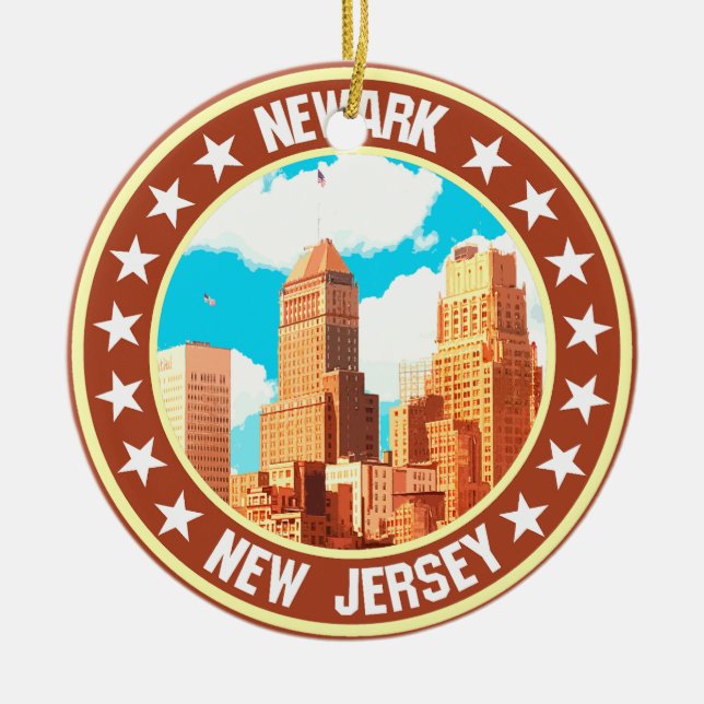 Adorno De Cerámica Newark (Frente)