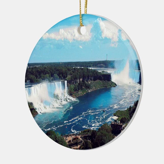 Adorno De Cerámica NIAGARA FALLS - ver (Izquierda)