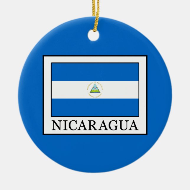 Adorno De Cerámica Nicaragua (Frente)