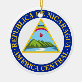 Adorno De Cerámica NICARAGUA - bandera/emblema/escudo de