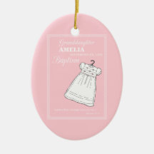 Nieta, bautismo en rosa personalizado