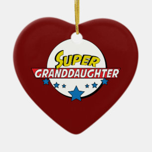 Adorno De Cerámica Nieta estupenda, #granddaughter