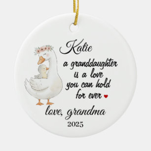 Adorno De Cerámica Nieta Personalizada, Regalo de la Abuela
