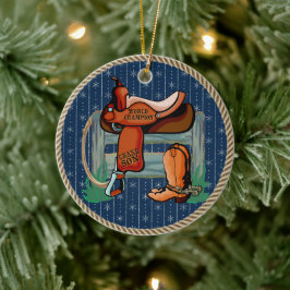 Adorno De Cerámica Nieto Campeón de Rodeo Occidental