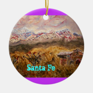 Adorno De Cerámica nieve de Santa Fe